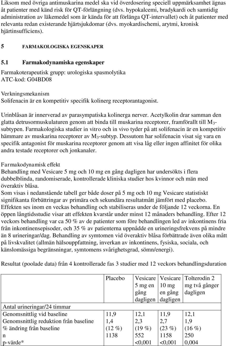 myokardischemi, arytmi, kroisk hjärtisufficies). 5 FARMAKOLOGISKA EGENSKAPER 5.