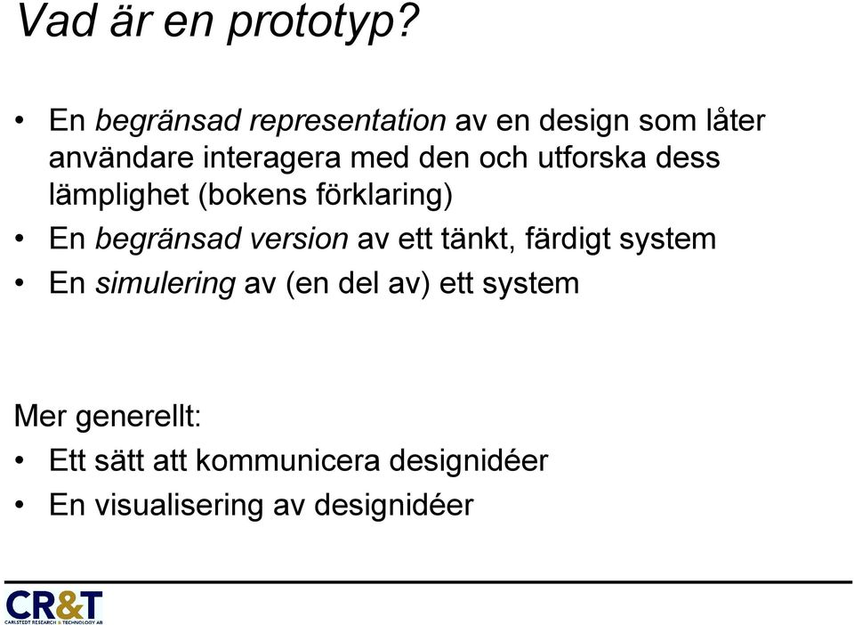 och utforska dess lämplighet (bokens förklaring) En begränsad version av ett