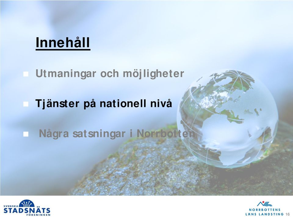 nationell nivå Några