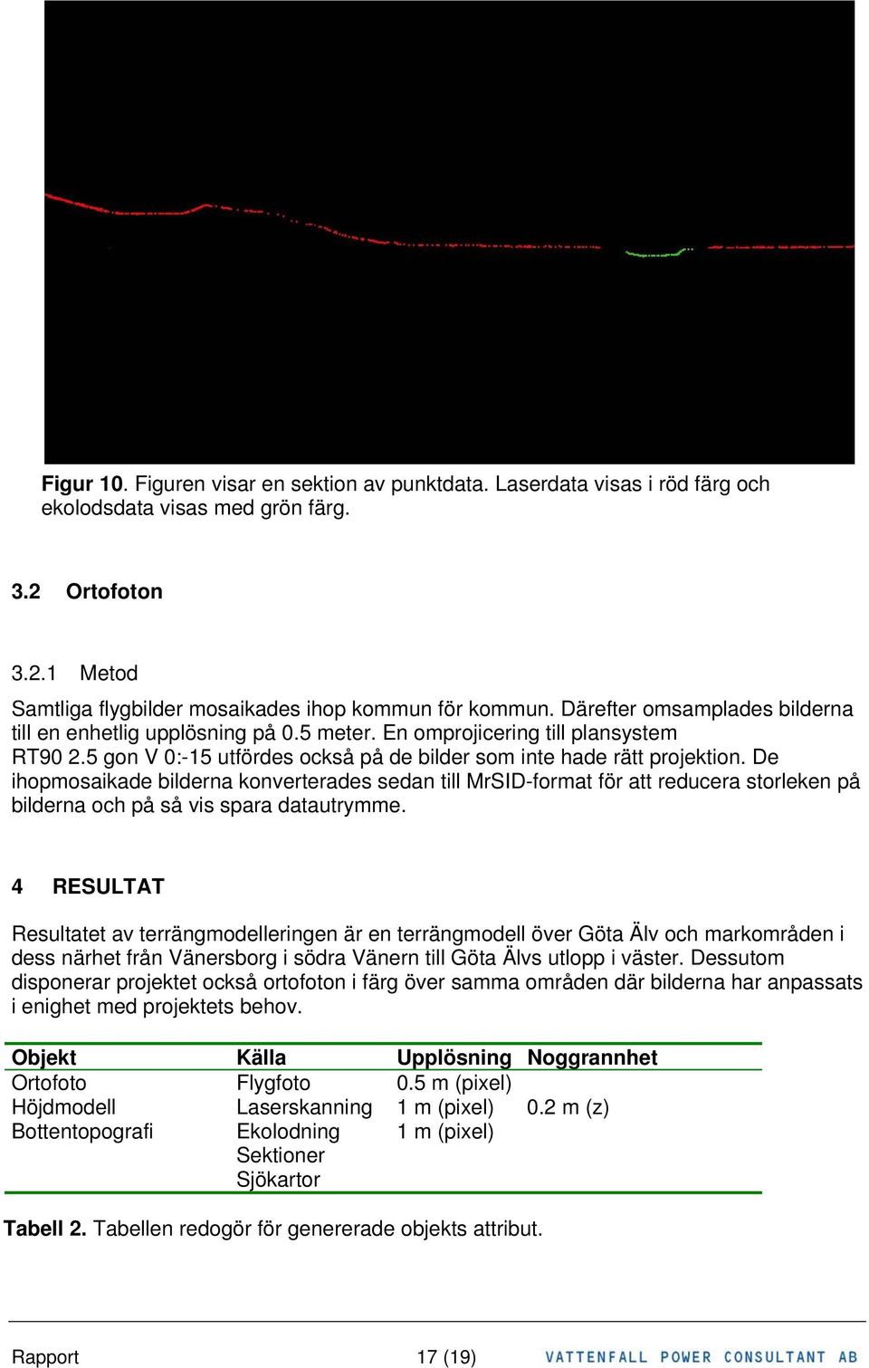 De ihopmosaikade bilderna konverterades sedan till MrSID-format för att reducera storleken på bilderna och på så vis spara datautrymme.