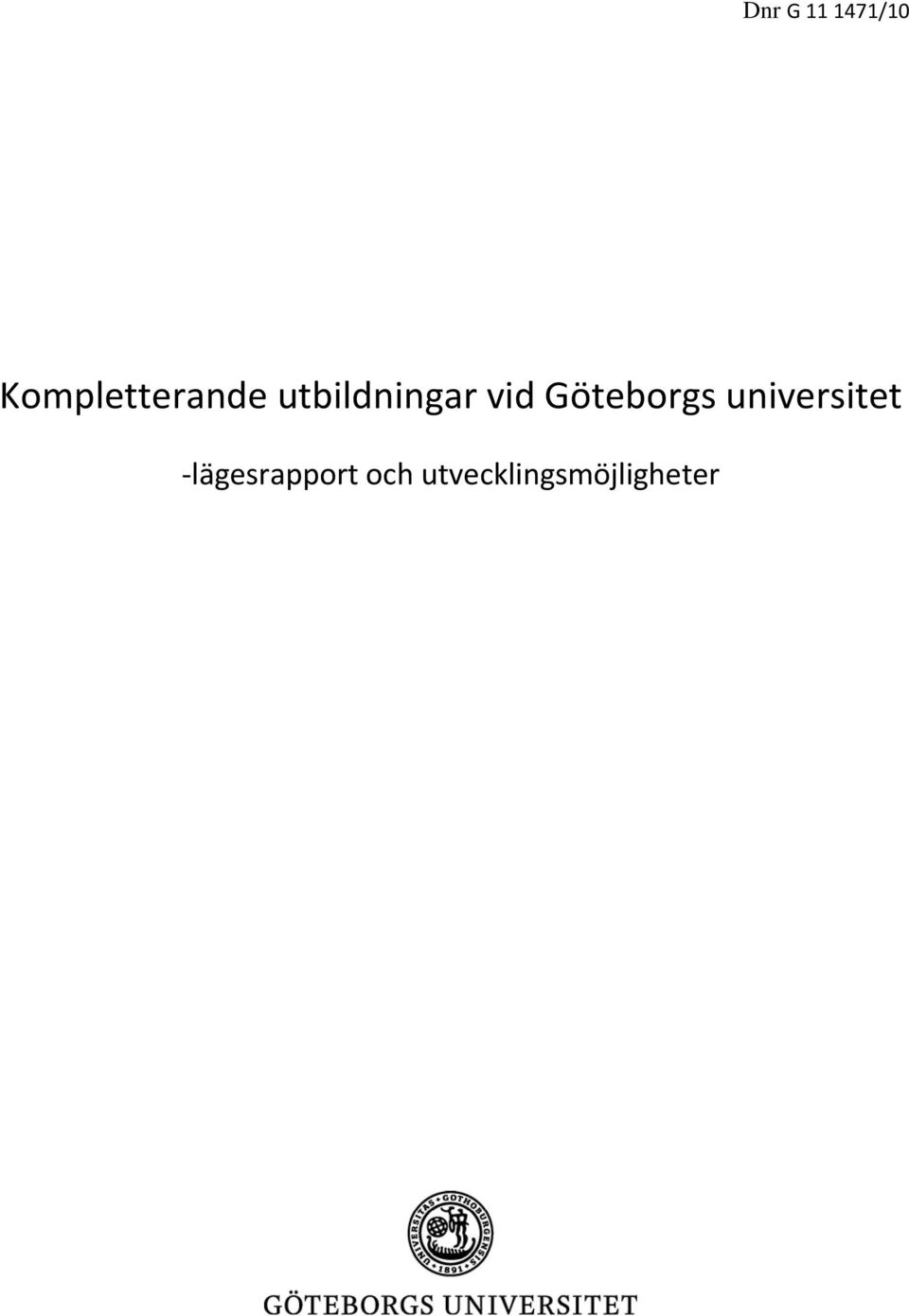 vid Göteborgs universitet