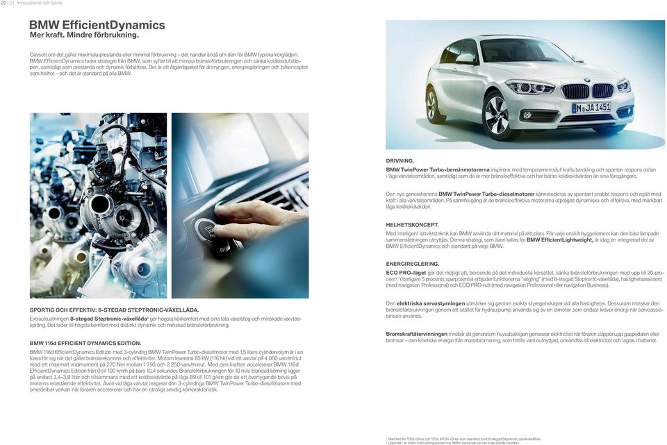 BMW EfficientDynamics heter strategin från BMW, som syftar till att minska bränsleförbrukningen och sänka koldioxidutsläppen, samtidigt som prestanda och dynamik förbättras.