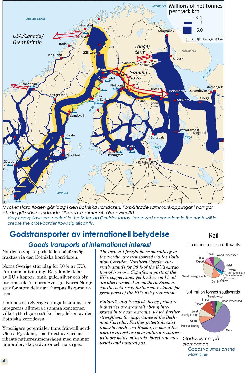 0 0 50 100 150 200 250 km Kolahalvön White Sea Archangelsk Severdovinsk Onega Sortavala Petrozavodsk Kargopol Onega Kotka Ladoga Helsingfors St Petersburg Baltic Sea Mycket stora flöden går idag i