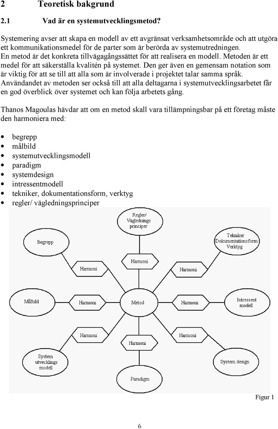 En metod är det konkreta tillvägagångssättet för att realisera en modell. Metoden är ett medel för att säkerställa kvalitén på systemet.