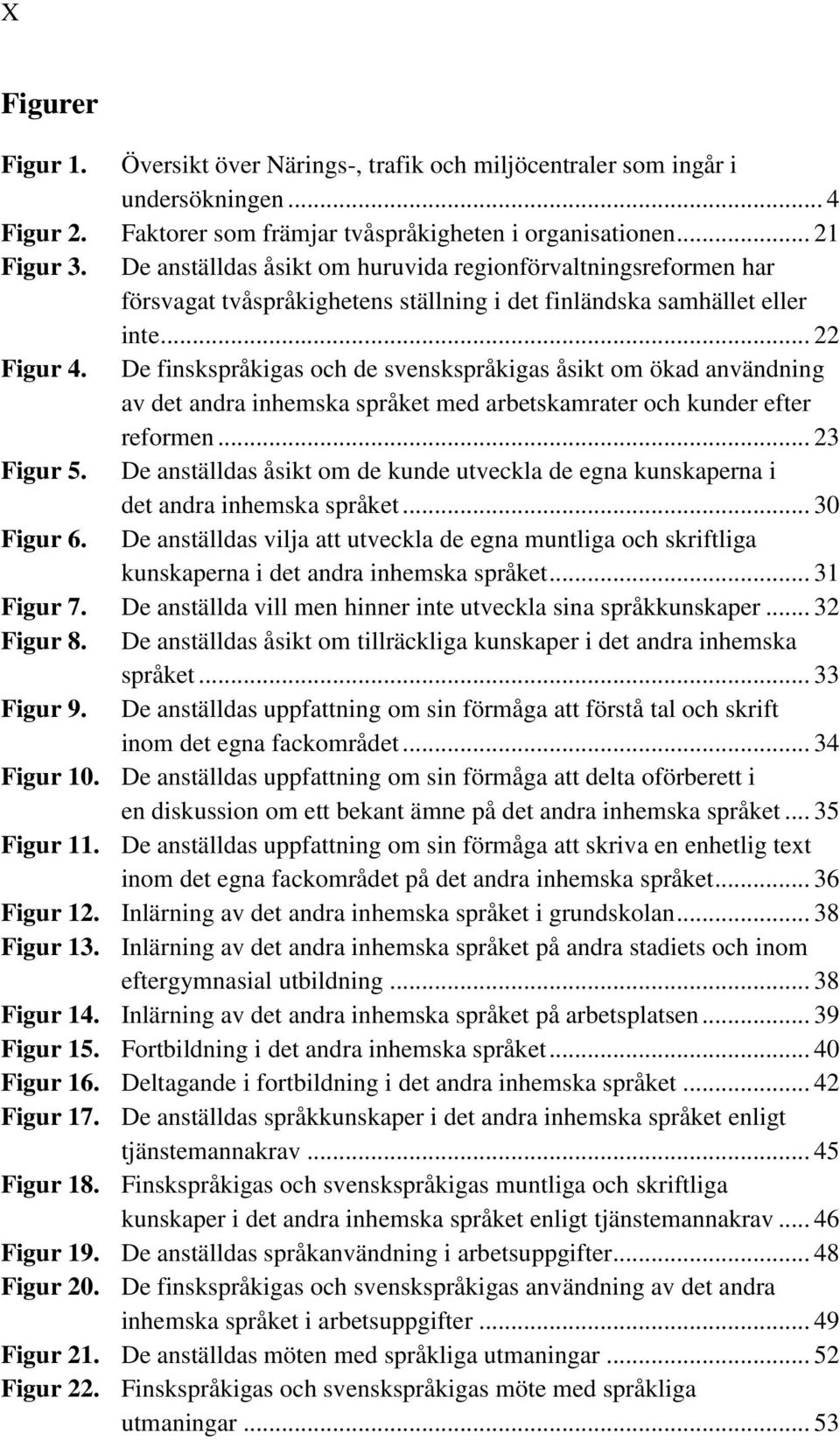 De finskspråkigas och de svenskspråkigas åsikt om ökad användning av det andra inhemska språket med arbetskamrater och kunder efter reformen... 23 Figur 5.