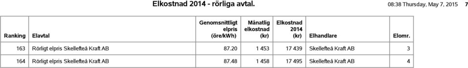 163 Rörligt Skellefteå Kraft AB 87.