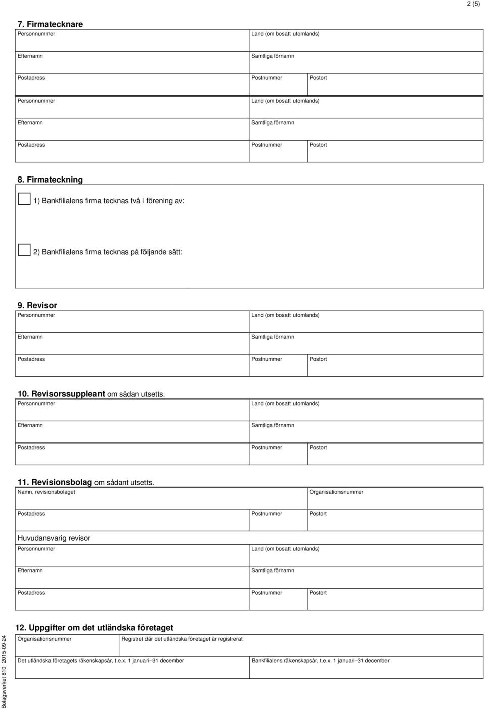 Revisorssuppleant om sådan utsetts. 11. Revisionsbolag om sådant utsetts.