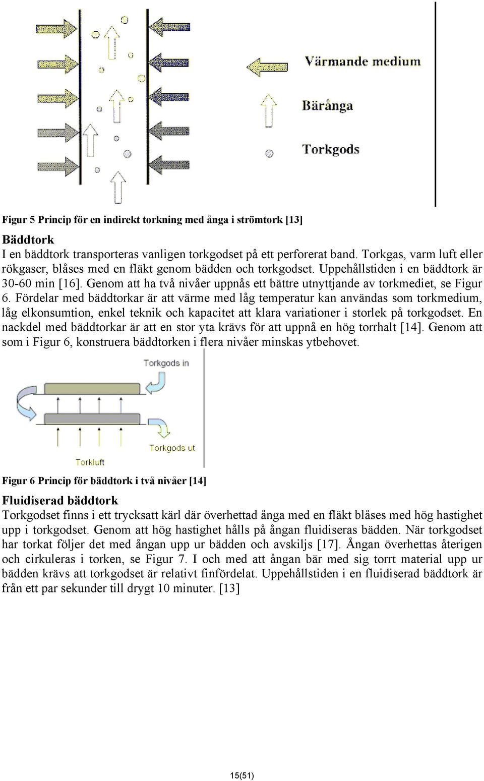 Genom att ha två nivåer uppnås ett bättre utnyttjande av torkmediet, se Figur 6.