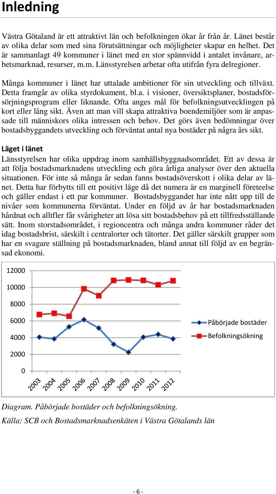 Många kommuner i länet har uttalade ambitioner för sin utveckling och tillväxt. Detta framgår av olika styrdokument, bl.a. i visioner, översiktsplaner, bostadsförsörjningsprogram eller liknande.