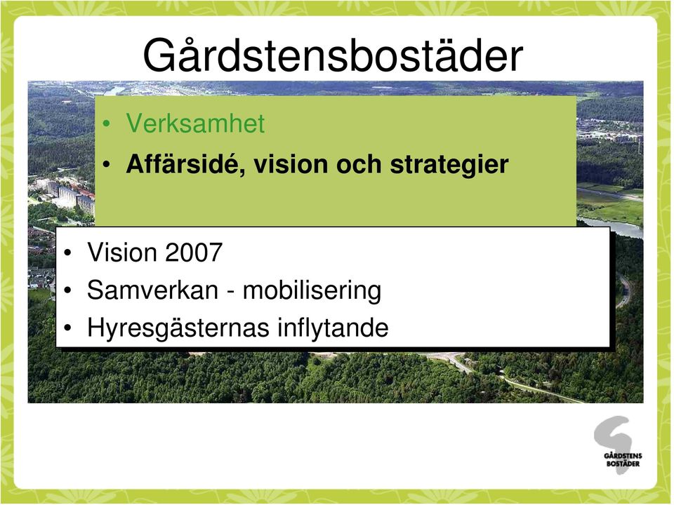 strategier Vision 2007 Samverkan -