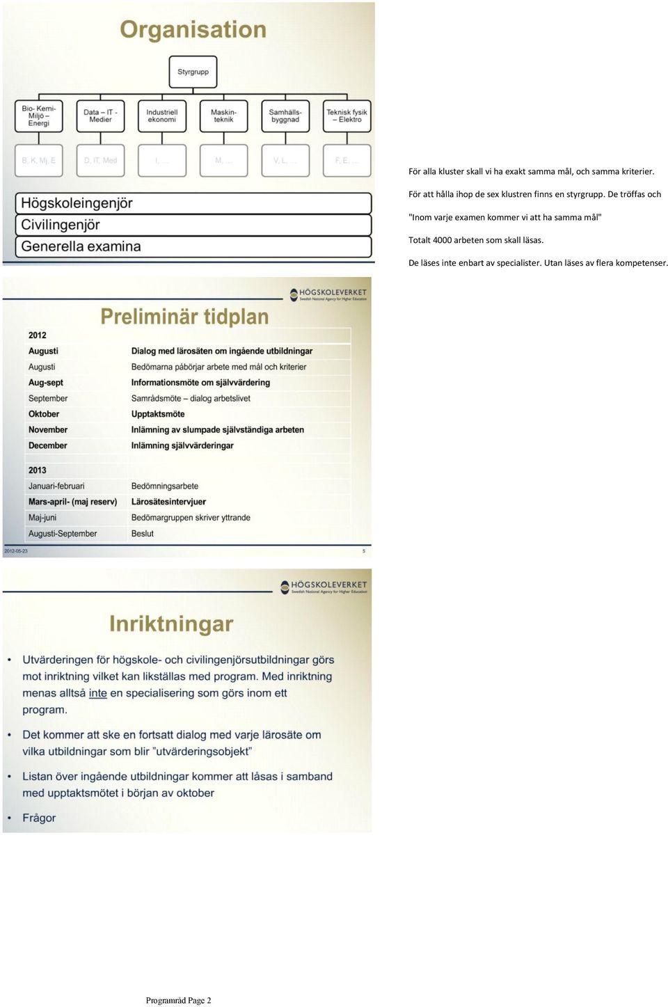 De tröffas och "Inom varje examen kommer vi att ha samma mål" Totalt 4000