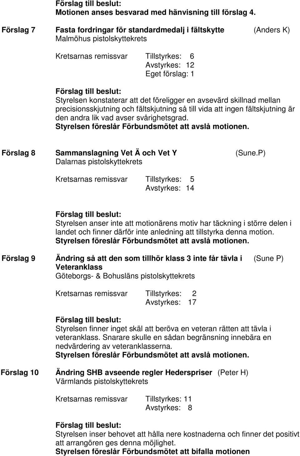 föreligger en avsevärd skillnad mellan precisionsskjutning och fältskjutning så till vida att ingen fältskjutning är den andra lik vad avser svårighetsgrad.