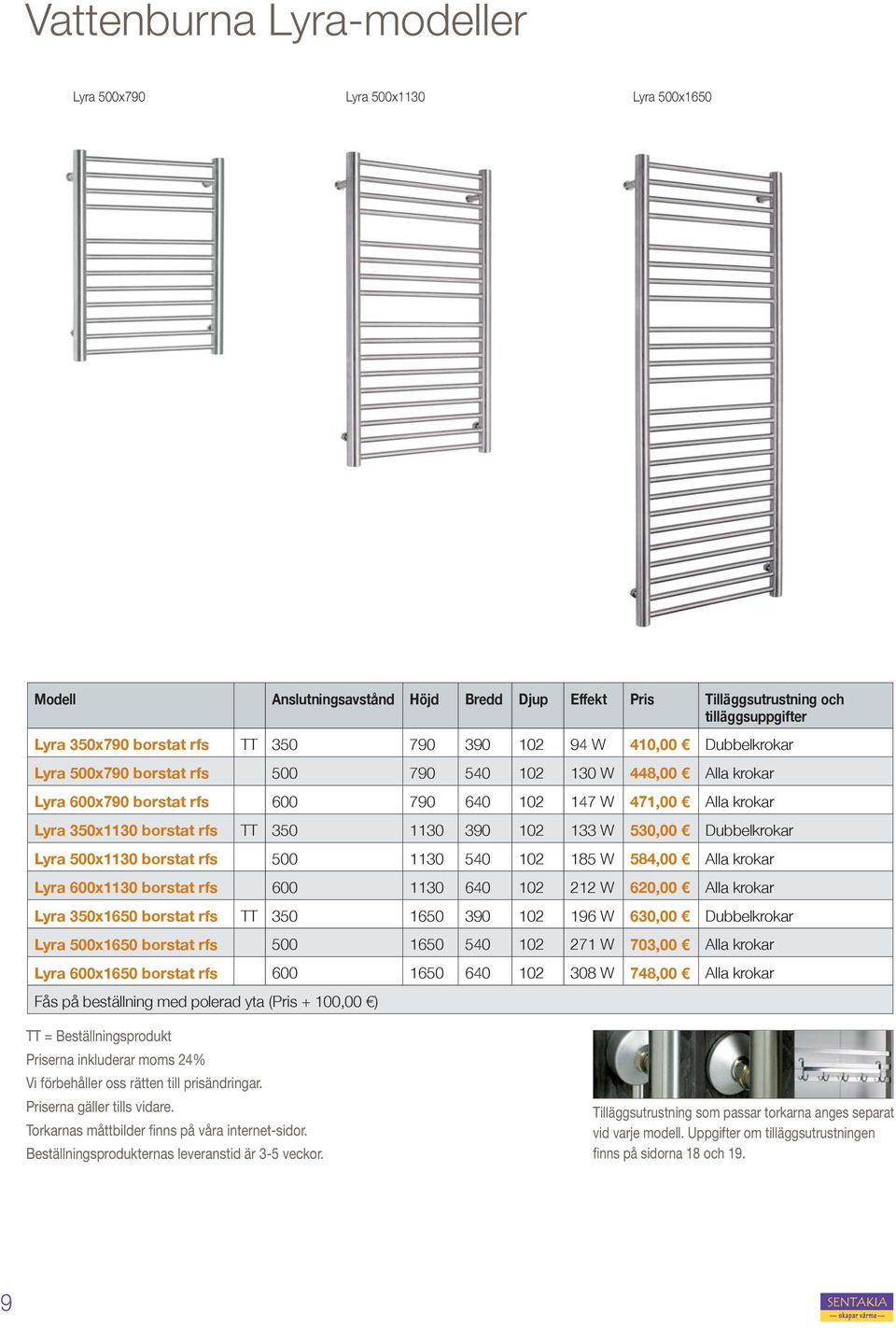 1130 390 102 133 W 530,00 Dubbelkrokar Lyra 500x1130 borstat rfs 500 1130 540 102 185 W 584,00 Alla krokar Lyra 600x1130 borstat rfs 600 1130 640 102 212 W 620,00 Alla krokar Lyra 350x1650 borstat