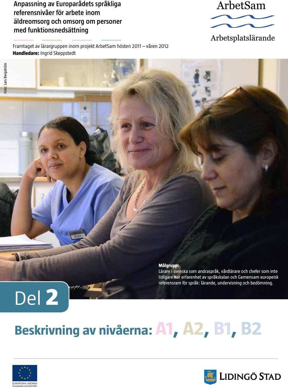 svenska som andraspråk, vårdlärare och chefer som inte tidigare har erfarenhet av språkskalan och Gemensam europeisk referensram för