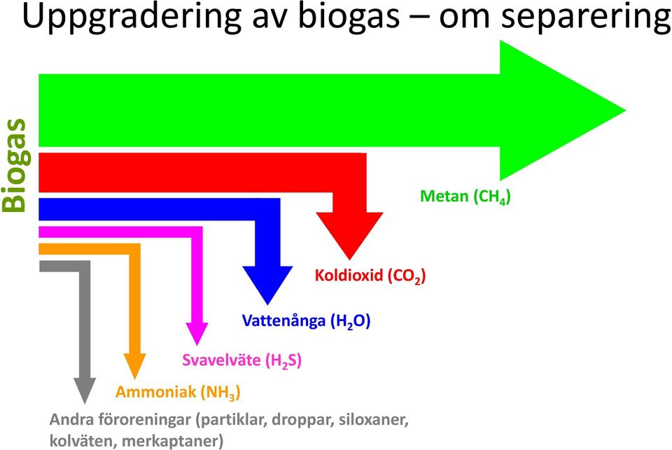 Vattenånga (H 2 O) Ammoniak (NH 3 ) Andra