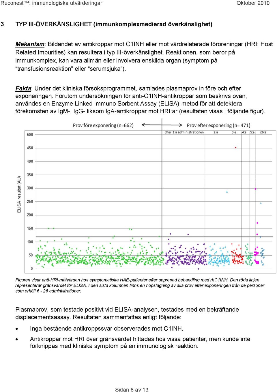 Fakta: Under det kliniska försöksprogrammet, samlades plasmaprov in före och efter exponeringen.