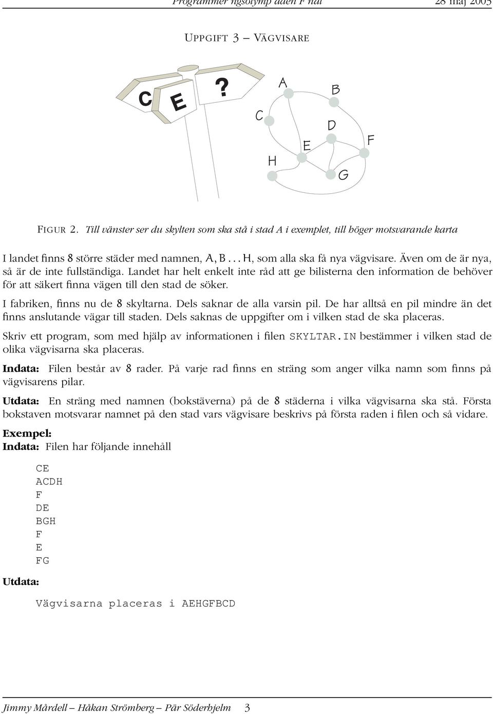 I fabriken, finns nu de 8 skyltarna. Dels saknar de alla varsin pil. De har alltså en pil mindre än det finns anslutande vägar till staden. Dels saknas de uppgifter om i vilken stad de ska placeras.