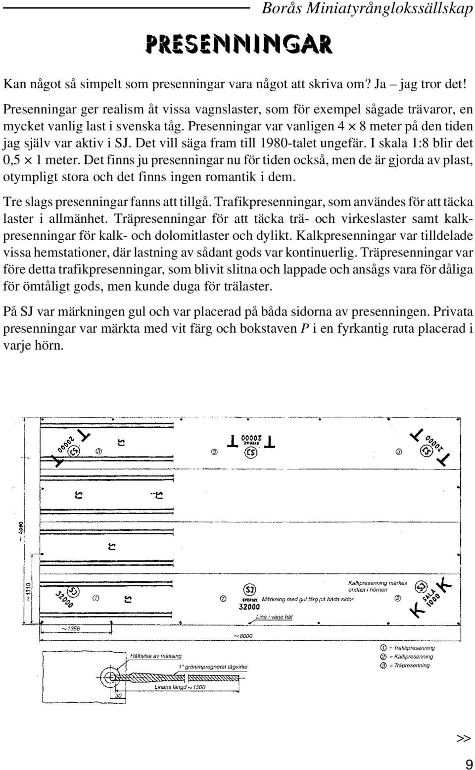 Det vill säga fram till 1980-talet ungefär. I skala 1:8 blir det 0,5 1 meter.