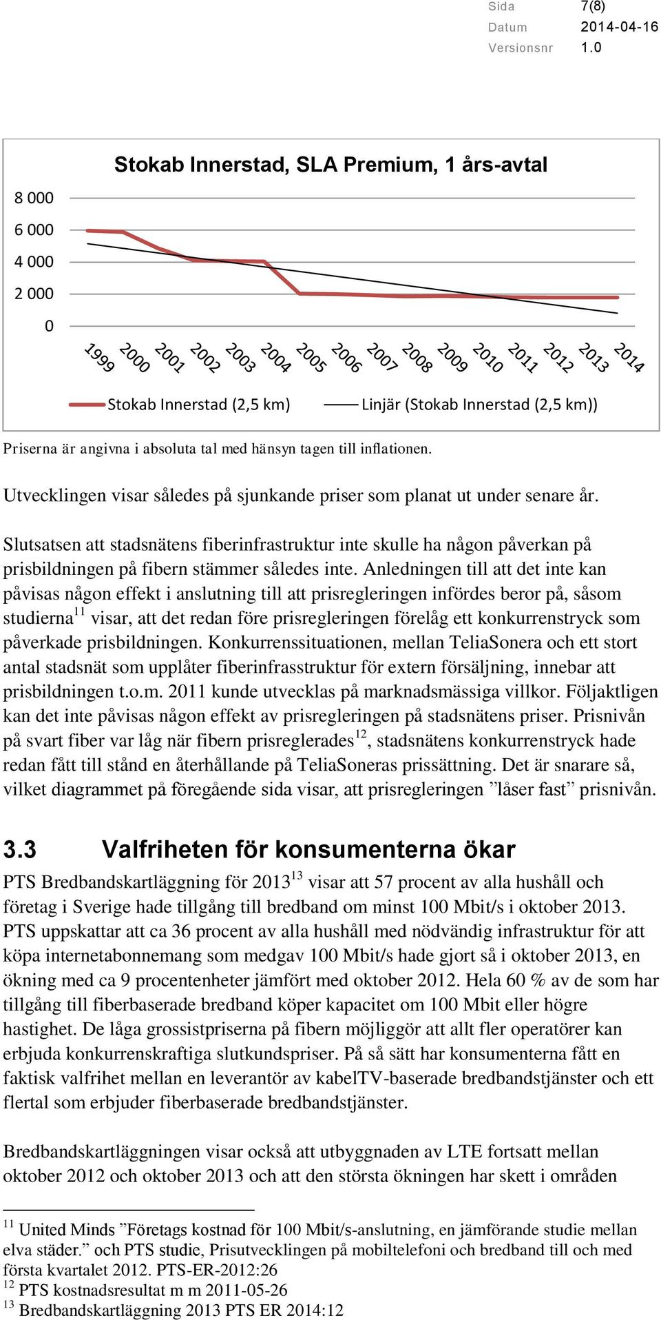 Slutsatsen att stadsnätens fiberinfrastruktur inte skulle ha någon påverkan på prisbildningen på fibern stämmer således inte.