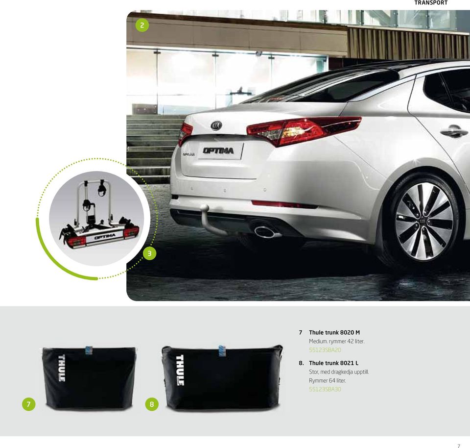 Thule trunk 8021 L Stor, med dragkedja