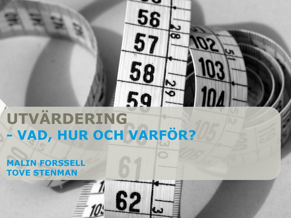 VARFÖR?
