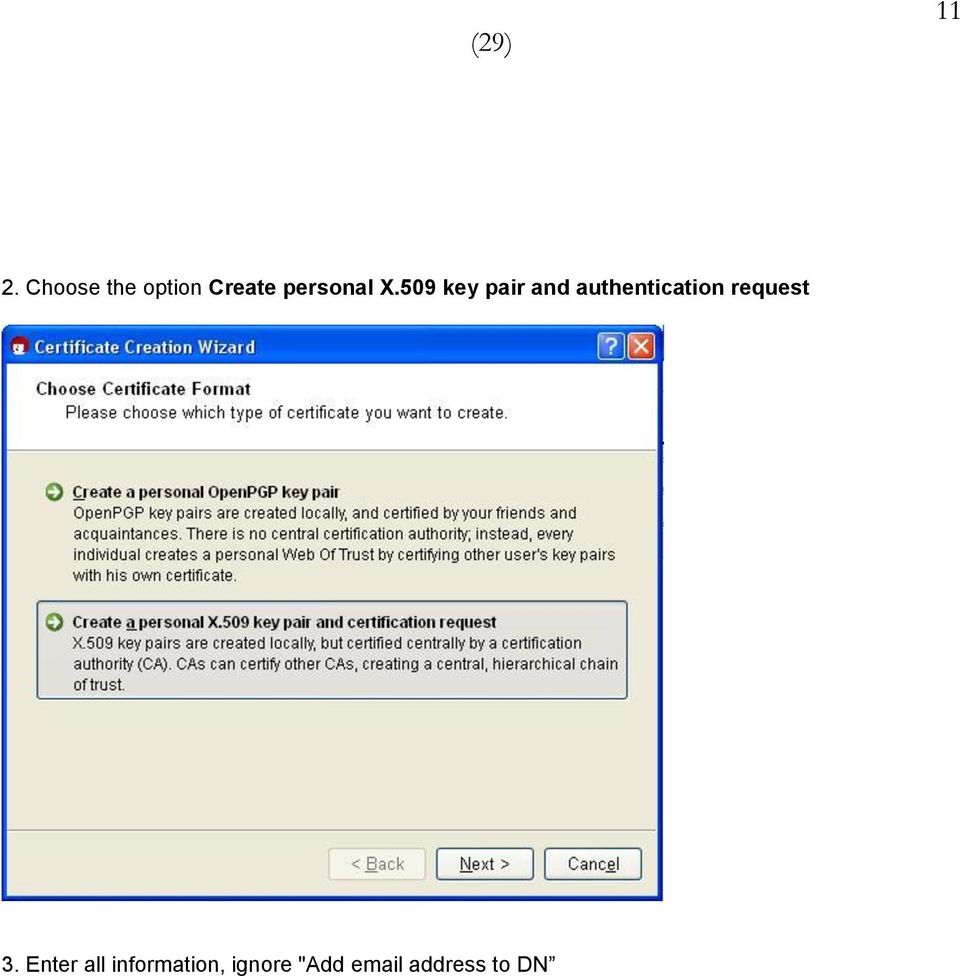 509 key pair and authentication