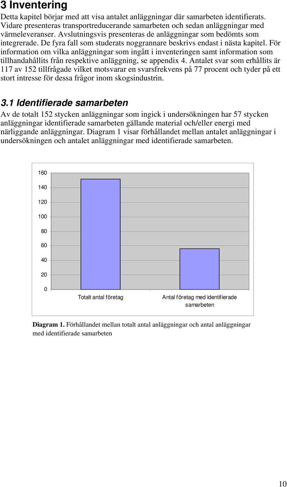 För information om vilka anläggningar som ingått i inventeringen samt information som tillhandahållits från respektive anläggning, se appendix 4.