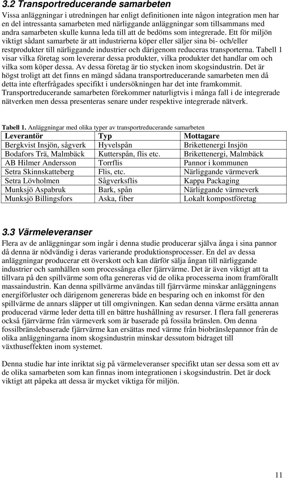 Ett för miljön viktigt sådant samarbete är att industrierna köper eller säljer sina bi- och/eller restprodukter till närliggande industrier och därigenom reduceras transporterna.