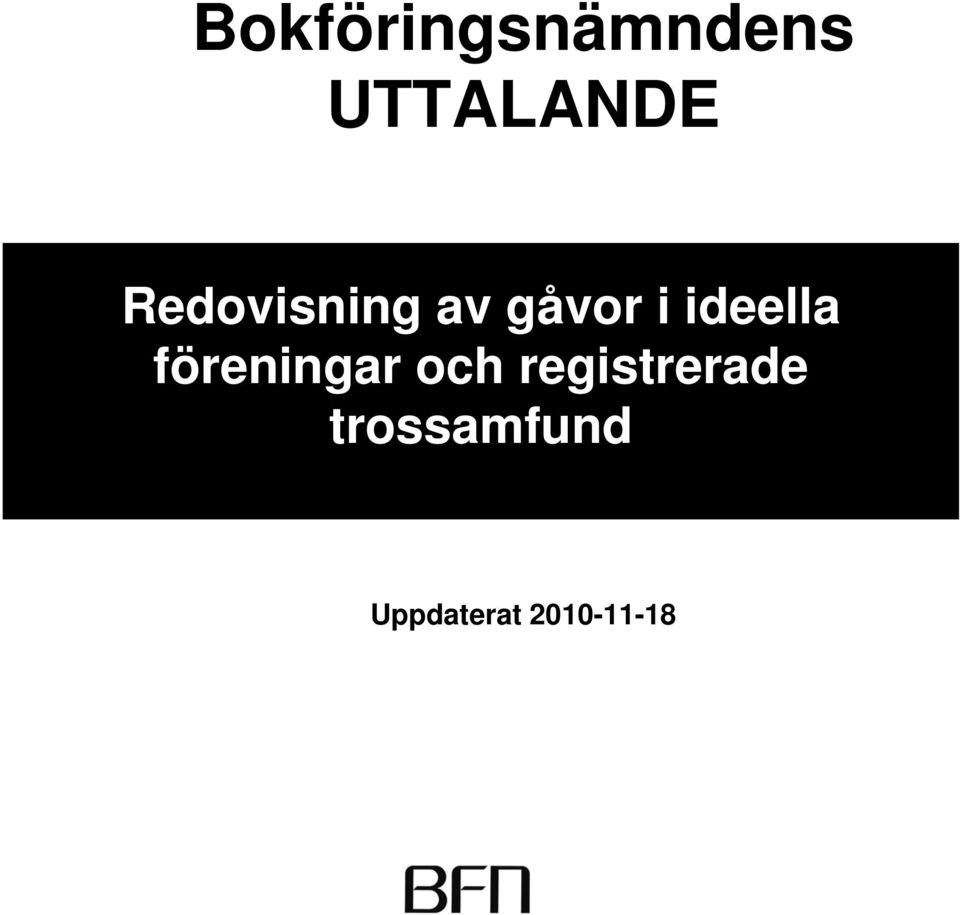 föreningar och registrerade