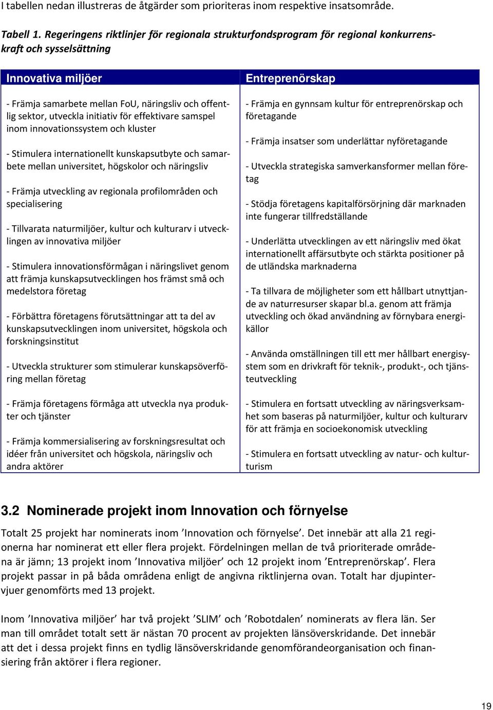 initiativ för effektivare samspel inom innovationssystem och kluster Stimulera internationellt kunskapsutbyte och samarbete mellan universitet, högskolor och näringsliv Främja utveckling av regionala