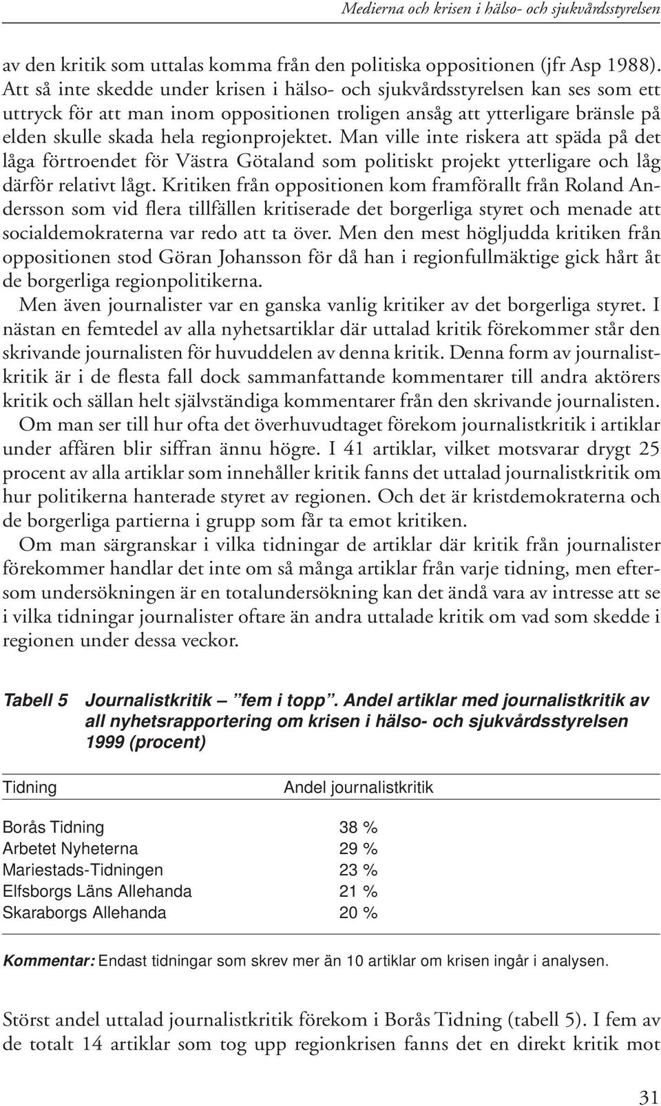 Man ville inte riskera att späda på det låga förtroendet för Västra Götaland som politiskt projekt ytterligare och låg därför relativt lågt.