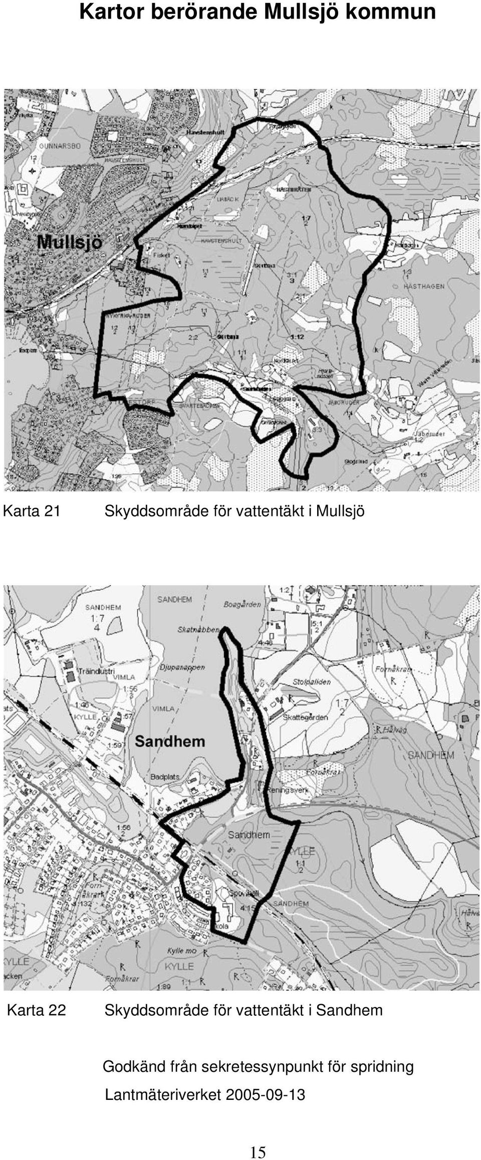 vattentäkt i Mullsjö Karta 22