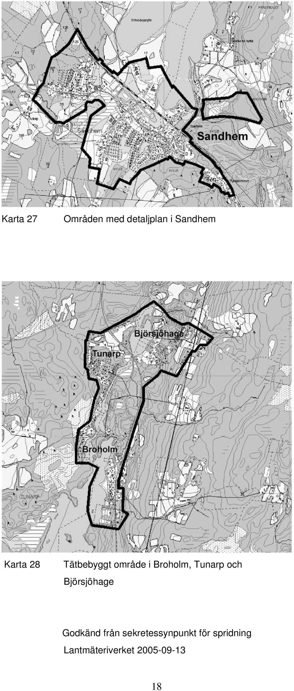 Karta 28 Tätbebyggt