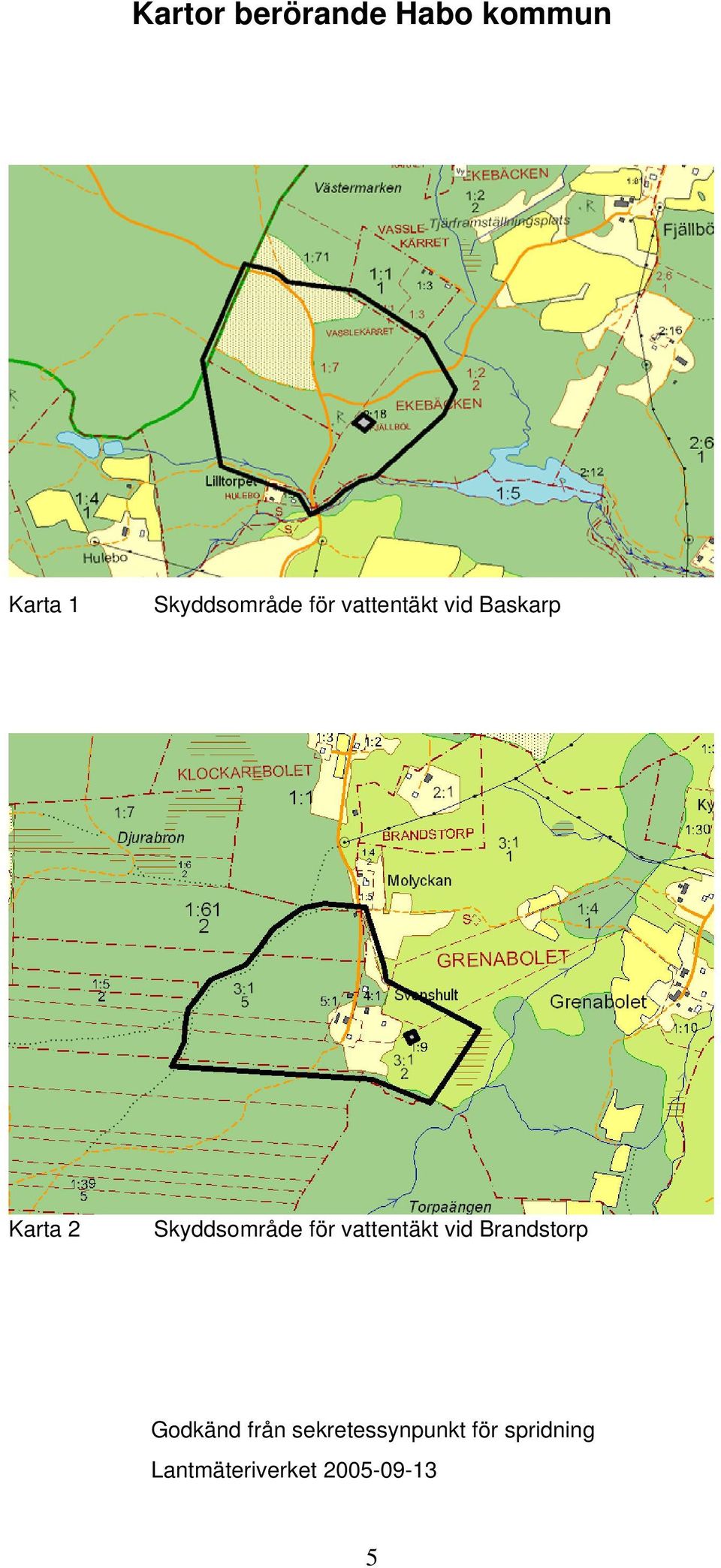 vattentäkt vid Baskarp Karta 2