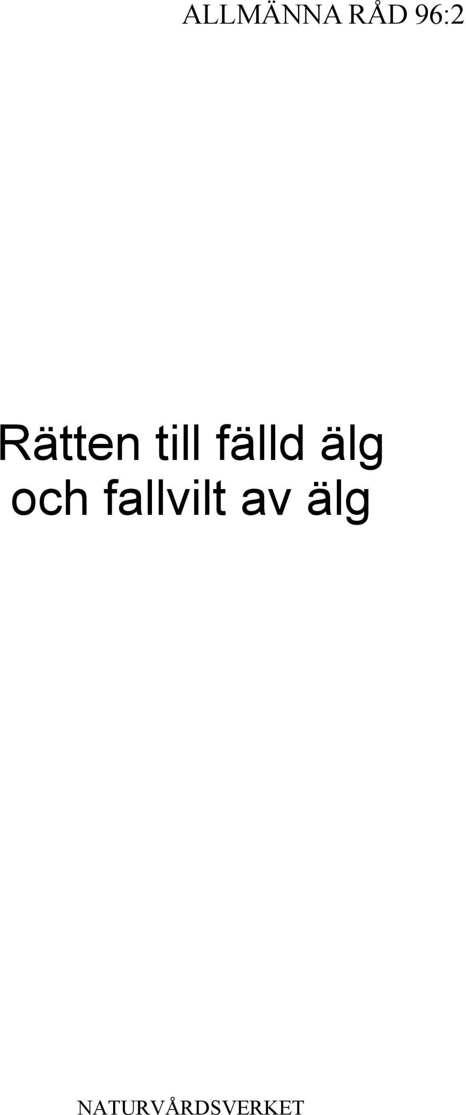 älg och fallvilt