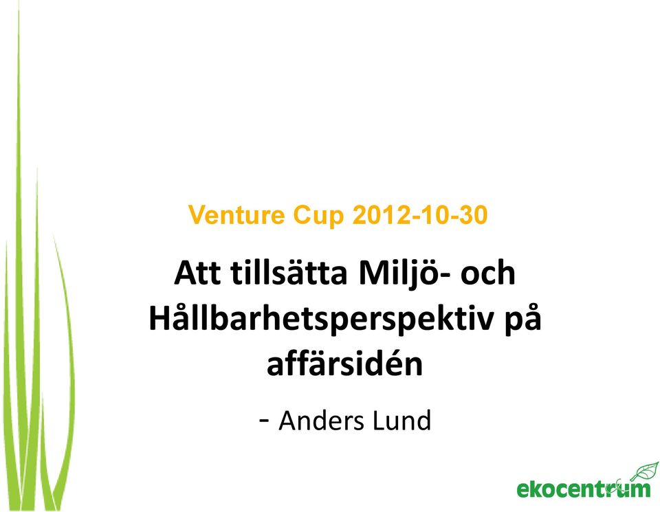Hållbarhetsperspektiv på