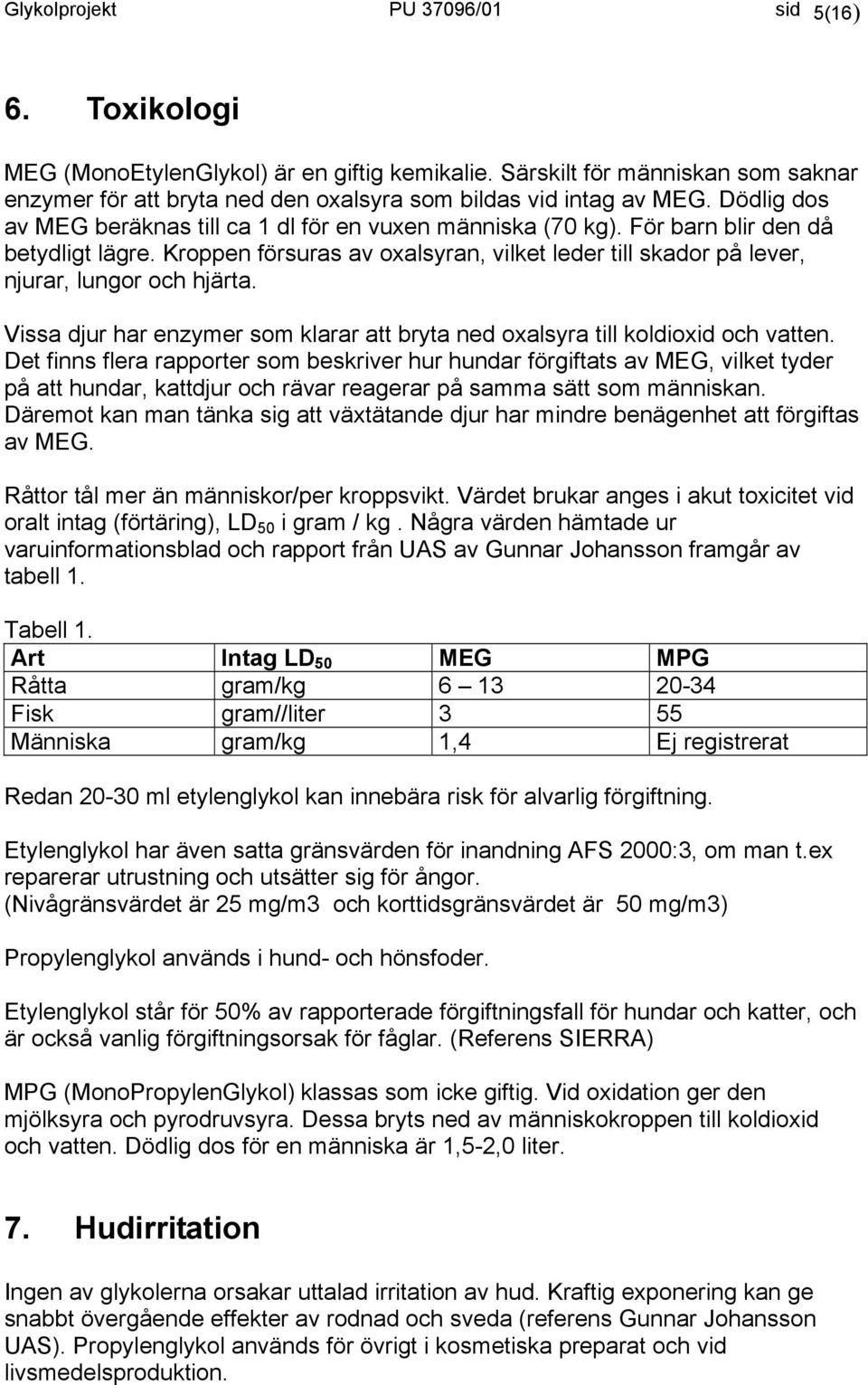 Kroppen försuras av oxalsyran, vilket leder till skador på lever, njurar, lungor och hjärta. Vissa djur har enzymer som klarar att bryta ned oxalsyra till koldioxid och vatten.