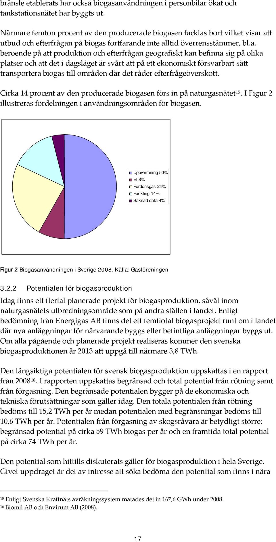 e femton procent av