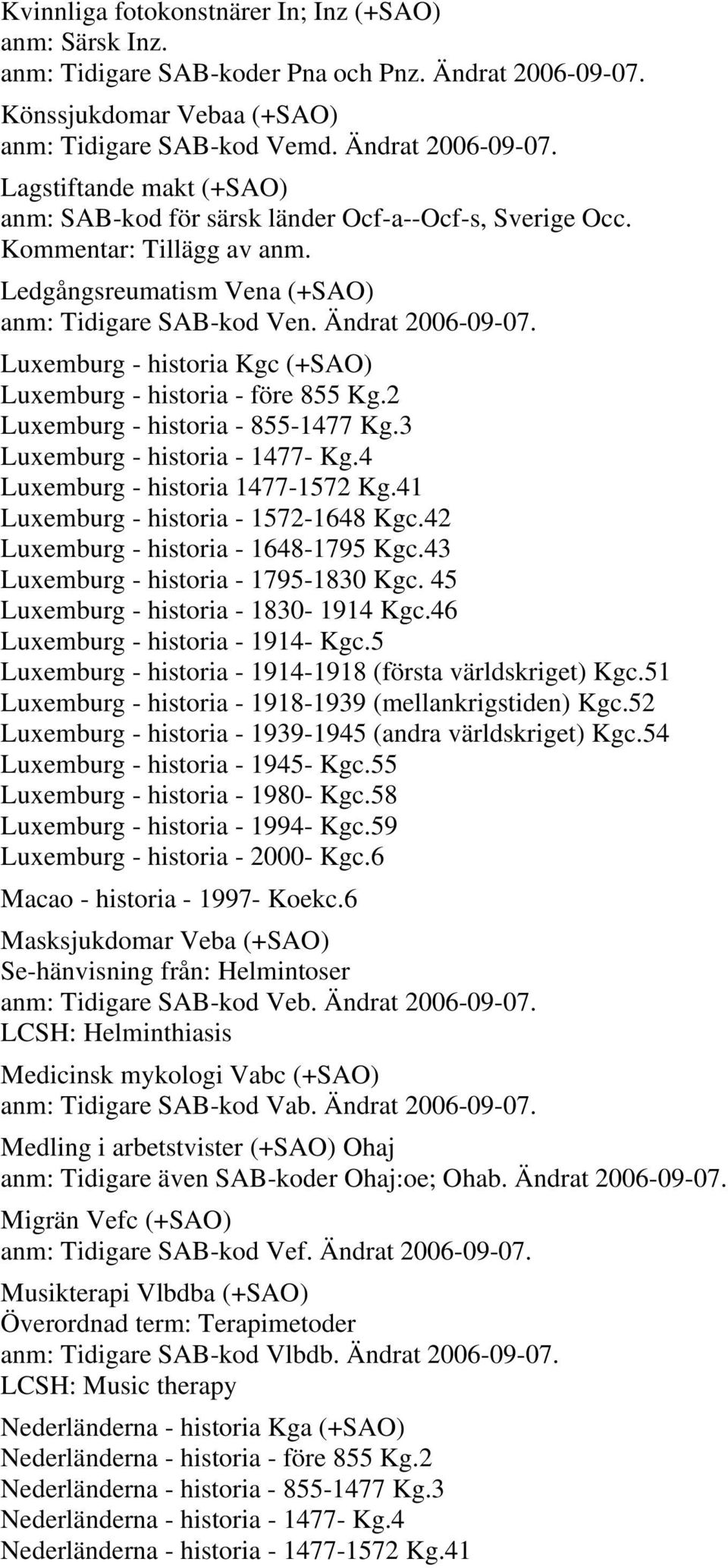 2 Luxemburg - historia - 855-1477 Kg.3 Luxemburg - historia - 1477- Kg.4 Luxemburg - historia 1477-1572 Kg.41 Luxemburg - historia - 1572-1648 Kgc.42 Luxemburg - historia - 1648-1795 Kgc.