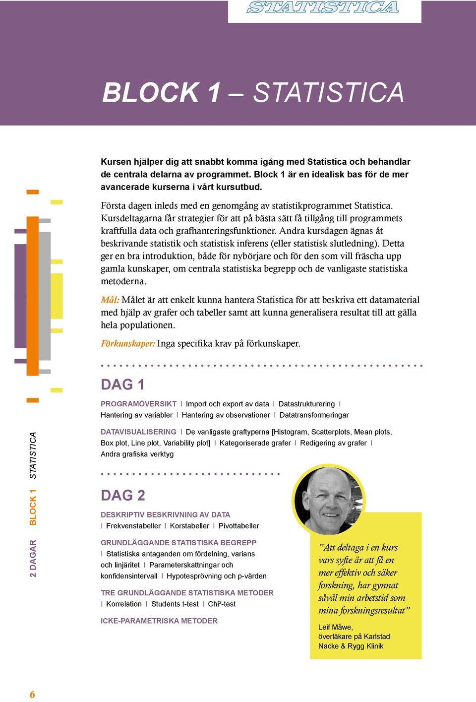 Kursdeltagarna får strategier för att på bästa sätt få tillgång till programmets kraftfulla data och grafhanteringsfunktioner.