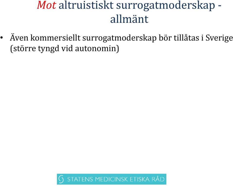 kommersiellt surrogatmoderskap