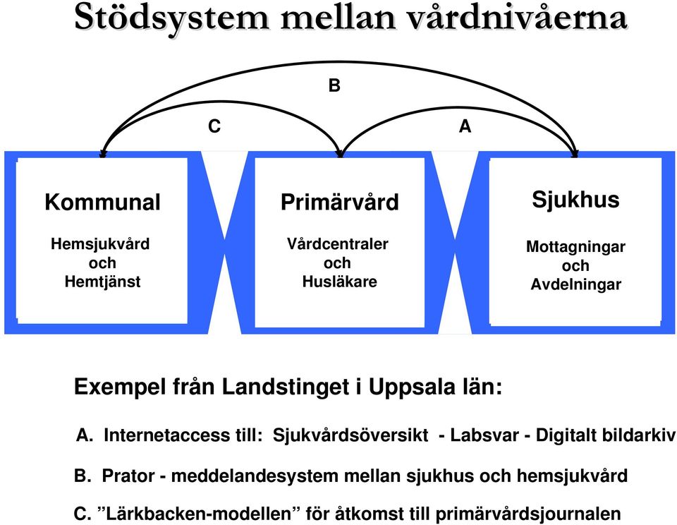Landstinget i Uppsala län: A. Internetaccess till: Sjukvårdsöversikt - Labsvar - Digitalt bildarkiv B.