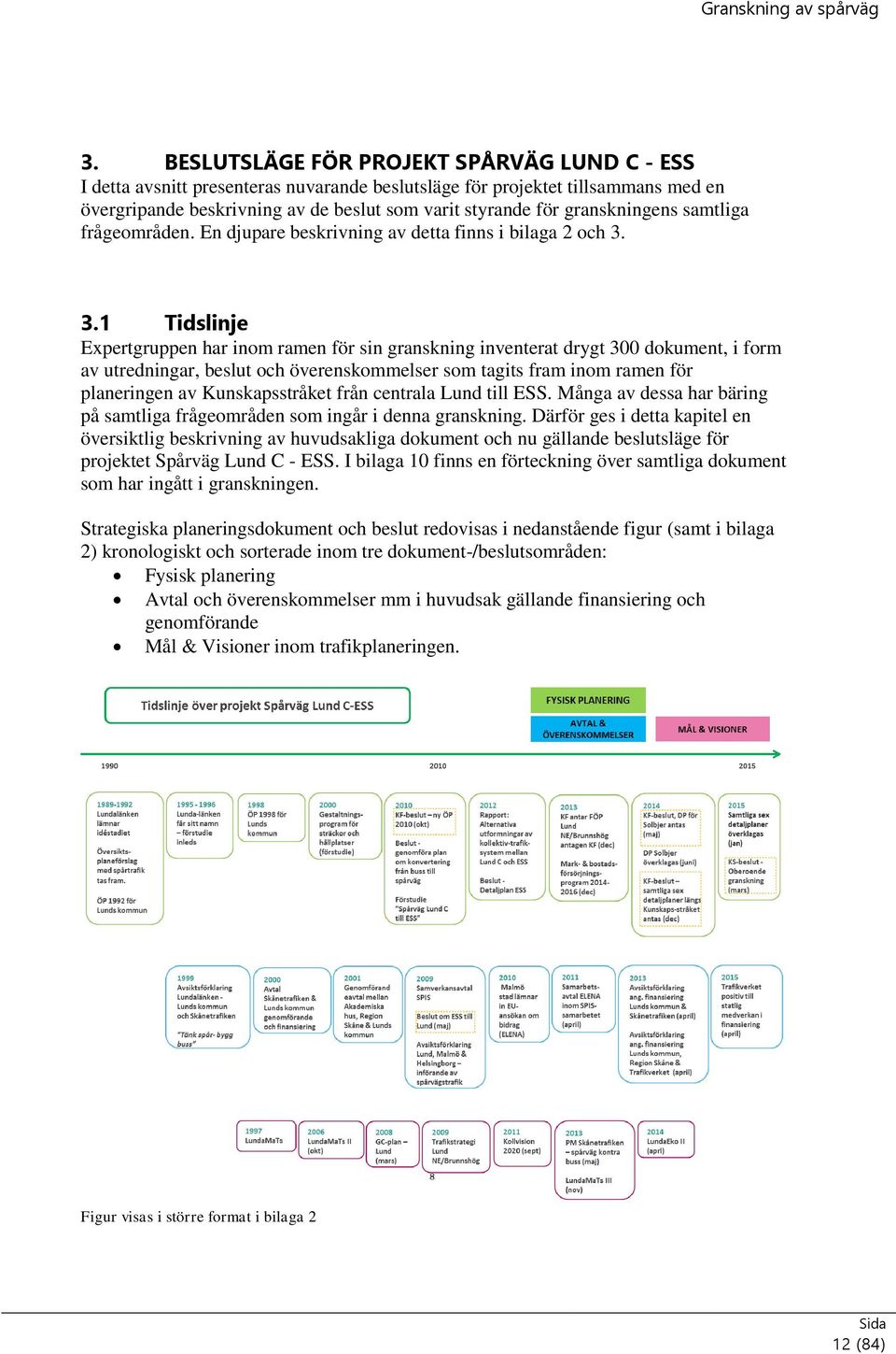 granskningens samtliga frågeområden. En djupare beskrivning av detta finns i bilaga 2 och 3.