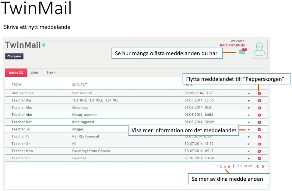 meddelandet till Papperskorgen Visa mer