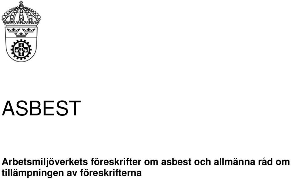 föreskrifter om asbest