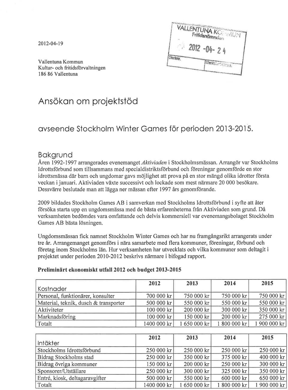 Arrangör var Stockholms Idrottsfcirbund som tillsammans med specialdistriktsförbund och föreningar genomförde en stor idrottsmässa där barn och ungdomar gavs möjlighet att prova på en stor mängd