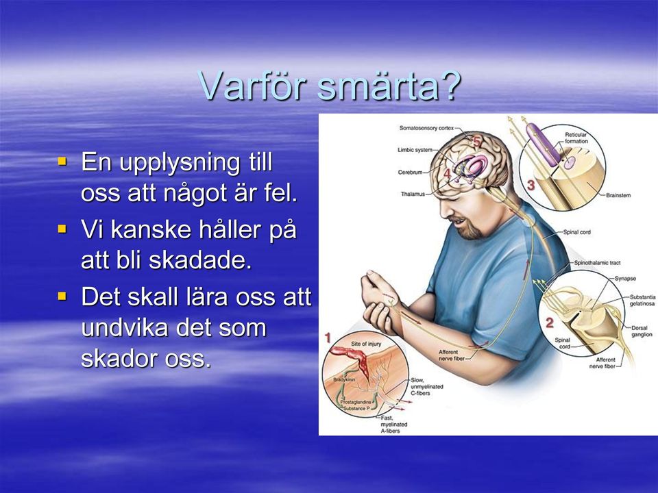 fel. Vi kanske håller på att bli