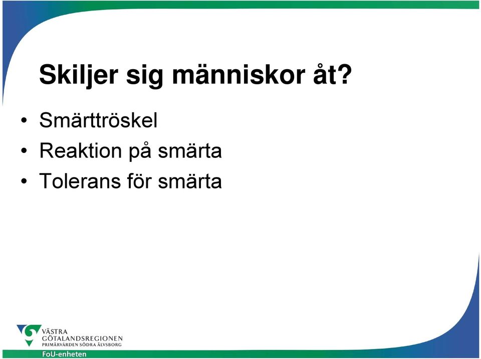 Smärttröskel