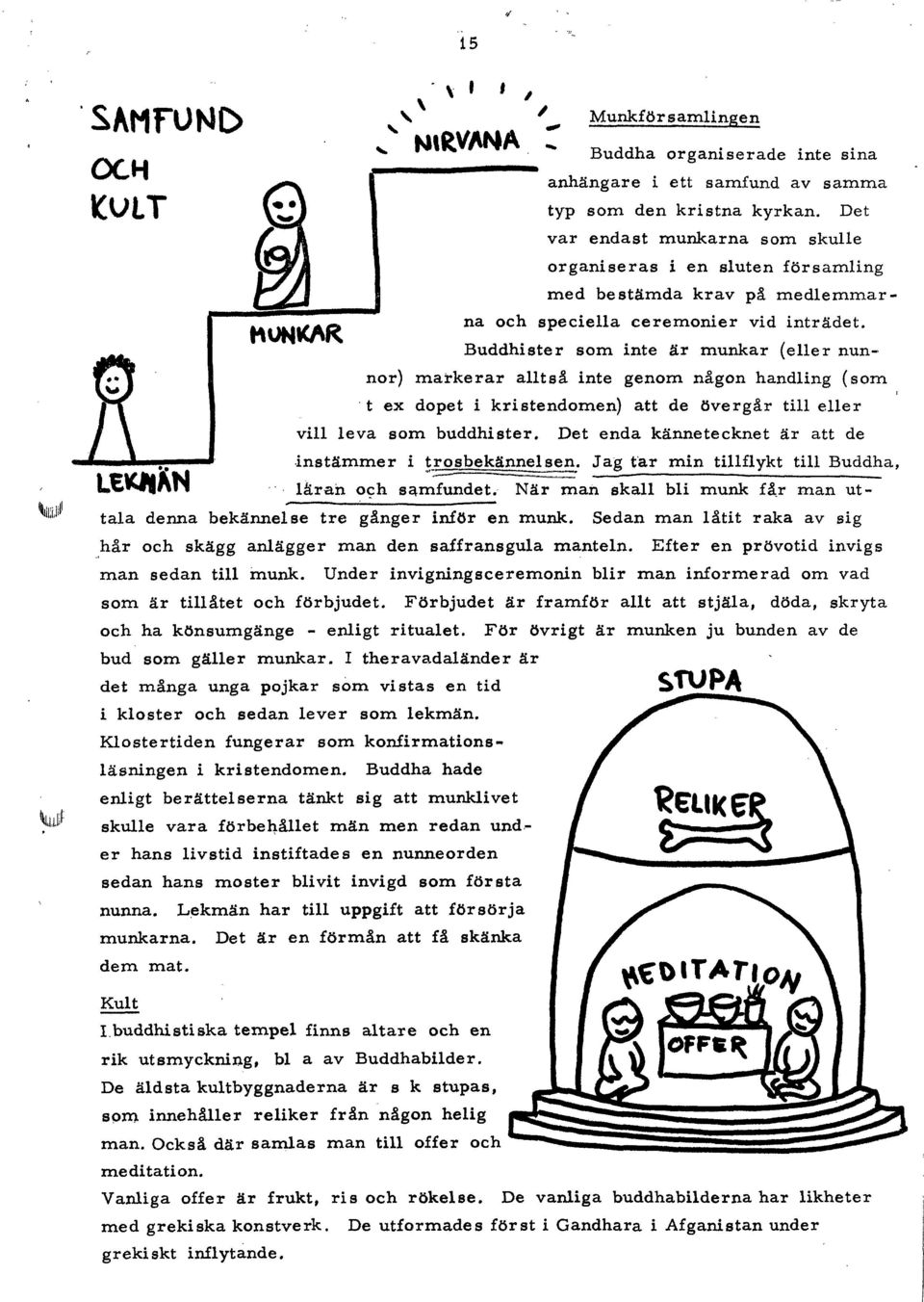 Buddhister Buddha organiserade inte sina som inte är munkar (eller nun alltså inte genom någon handling ( som t ex dopet i kristendomen) att de övergår till eller vill leva som buddhister.