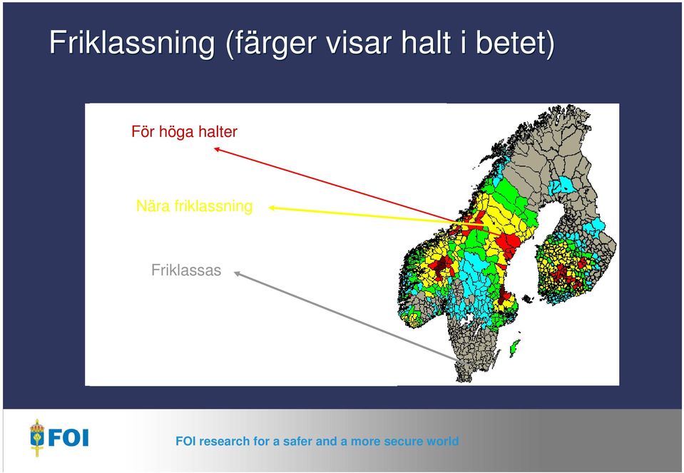 För höga halter Nära